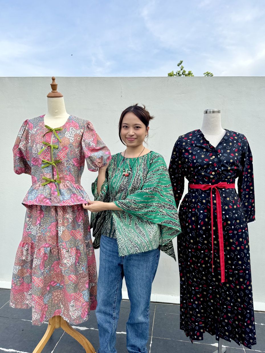 The Hari Raya outfits sewn by Heidi Abbyana are versatile and can be worn year-round. Photo: Heidi Abbyana Idris