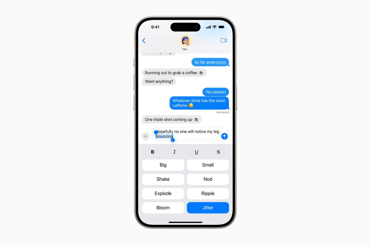 Ripple, slam, explode: How to send an iMessage with text effects