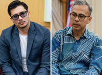 Local actor Fattah Amin meets Fahmi Fadzil to discuss cyberbullying