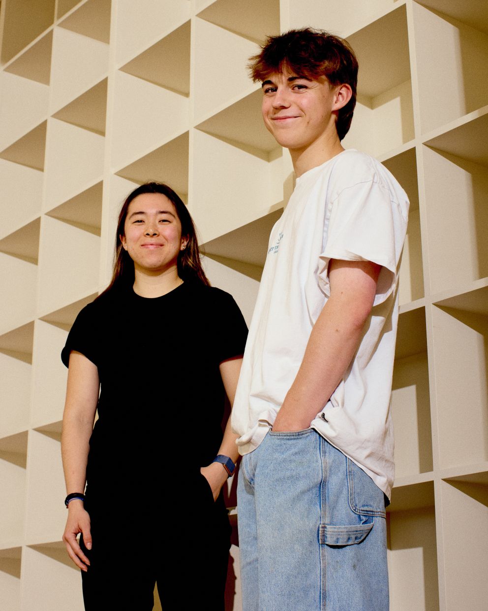 Laverty (right), who put his parents in a group chat with his AI agent, was also inspired by Cantillon (left) to try building his own agents. — Arsenii Vaselenko/The New York Times