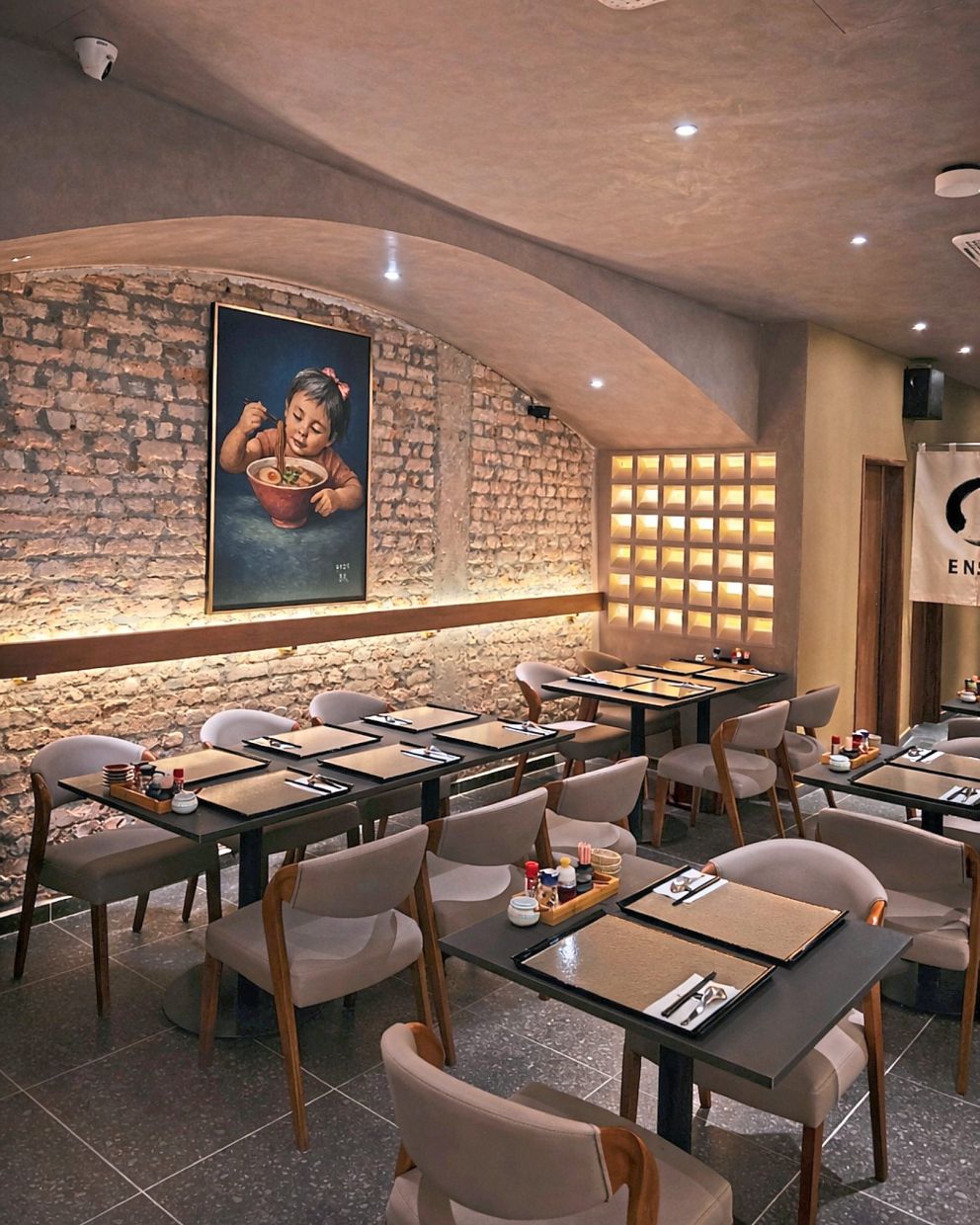 The restaurant has a casual, yet charming interior. — Ramen David