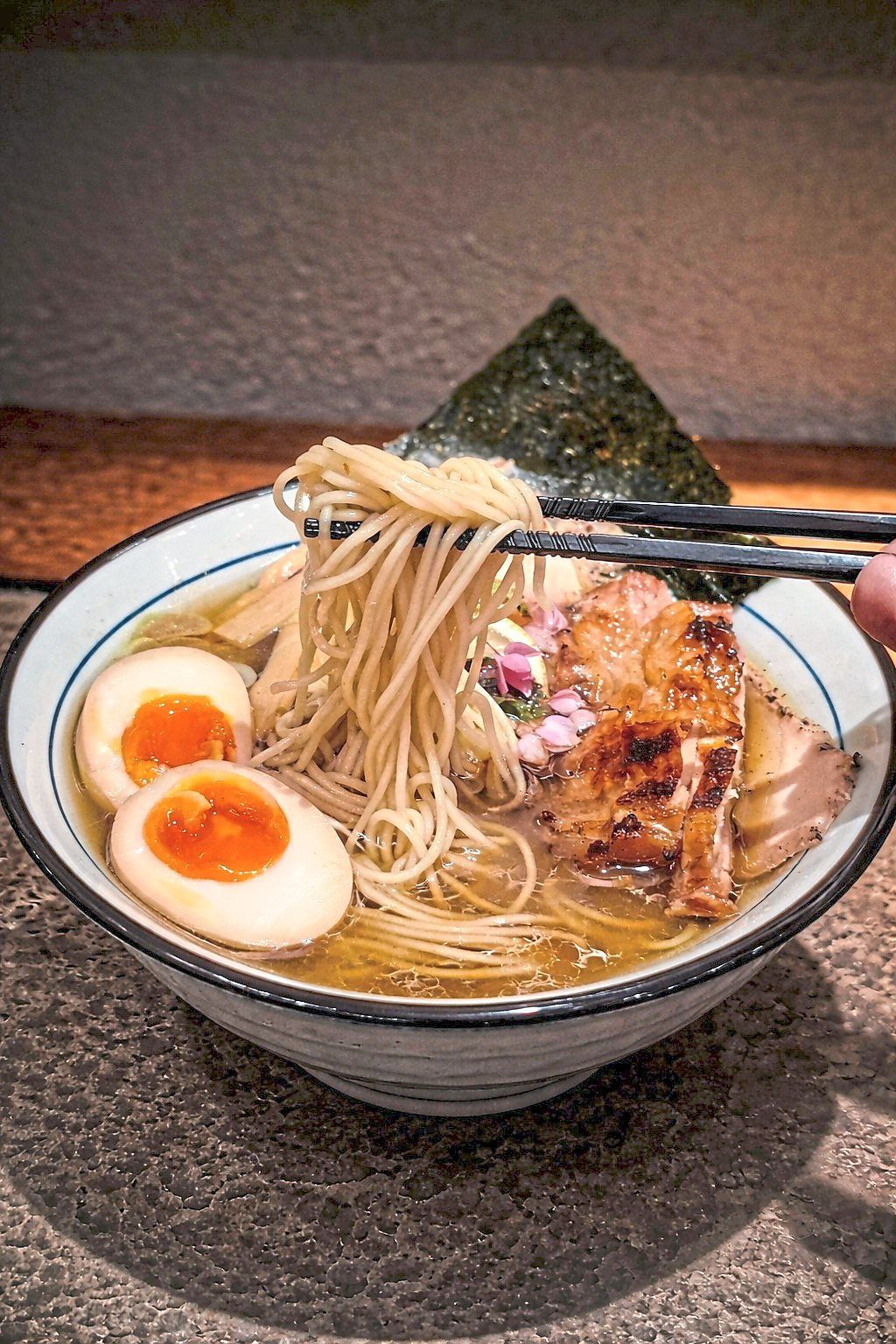 Light and incredibly satisfying, the tori cintan will satisfy all those cravings for a simple yet full-bodied bowl of ramen. — Ramen David