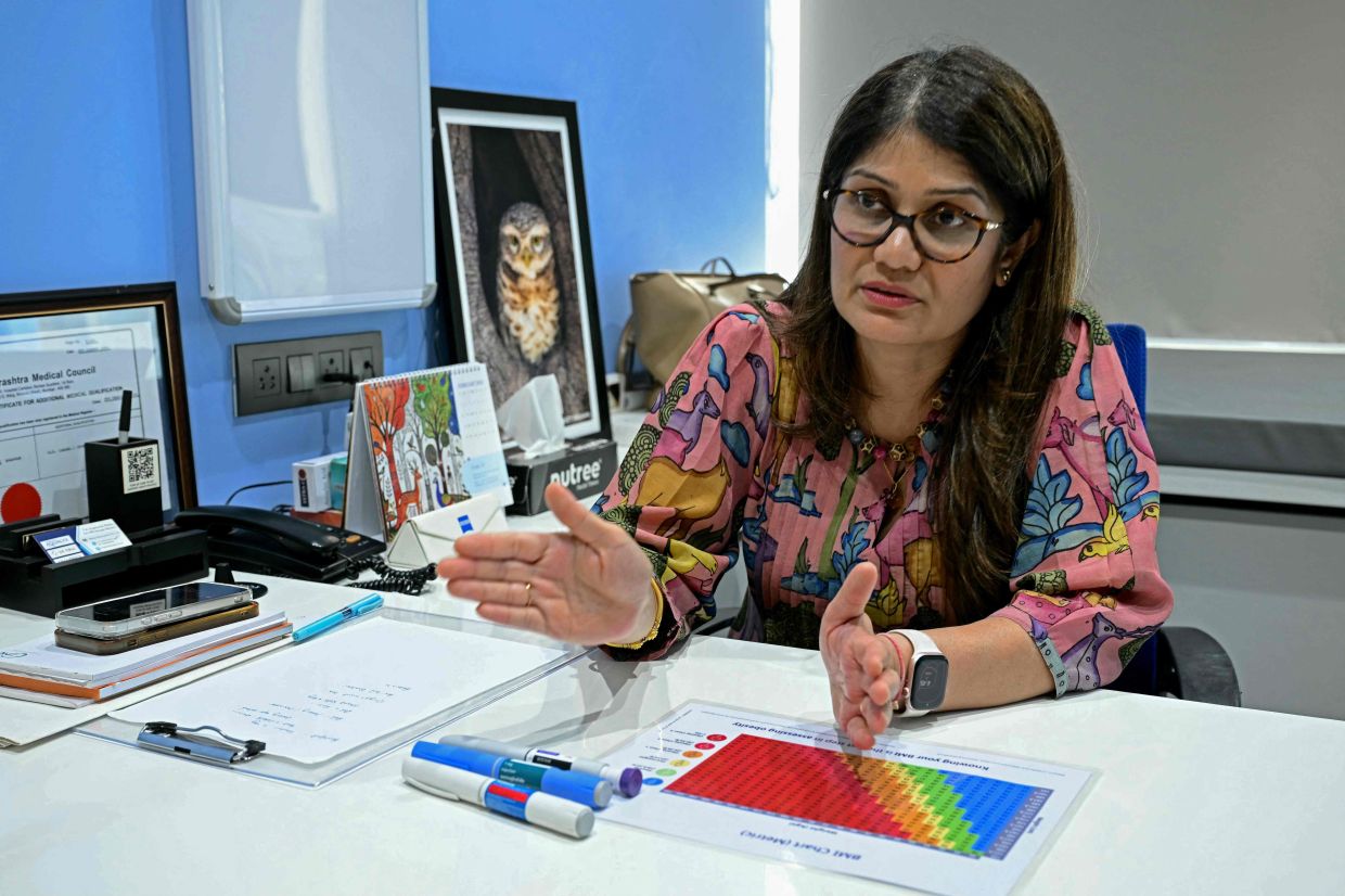 Dr Swati Pradhan expects patient numbers to rise once anti-obesity treatment costs drop to 5,000 rupees (US$60) a month. - AFP