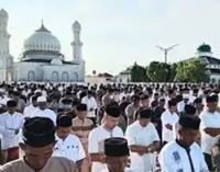 Muslim order in Indonesia's Aceh marks early Aidil Fitri