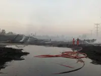 Firemen save 28,000 litres of diesel in Kimanis factory fire