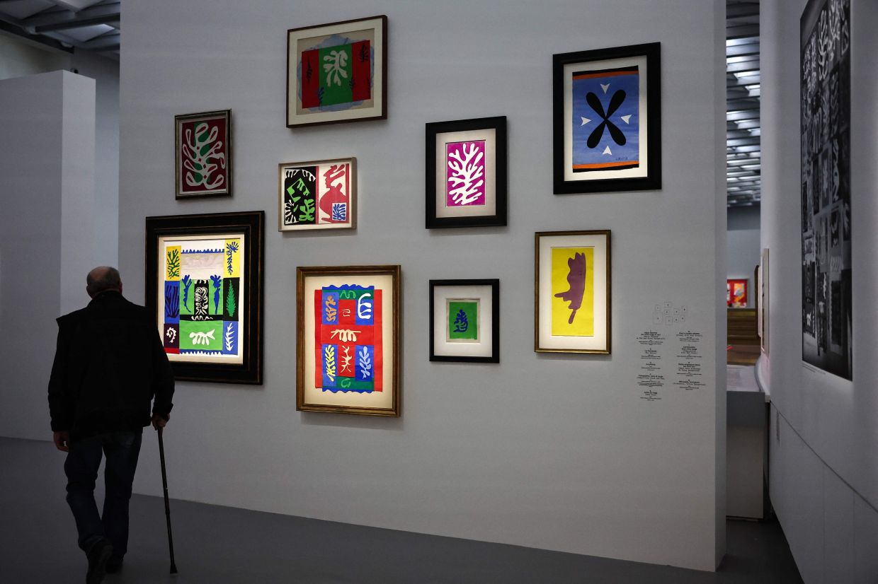 Conceived as a journey through Matisse’s universe, the exhibition recreates the vibrant atmosphere of his ever-changing studio. Photo: AFP