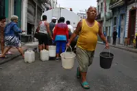 Cubans queue for water in Havana amid fuel and power crisis