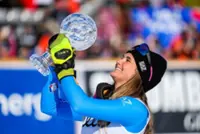 Alpine skiing-Pirovano takes World Cup downhill title with third win in a row
