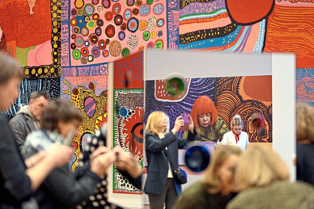 For its 50th anniversary, the Museum Ludwig in Cologne, Germany has launched a major Yayoi exhibition. Photo: AP