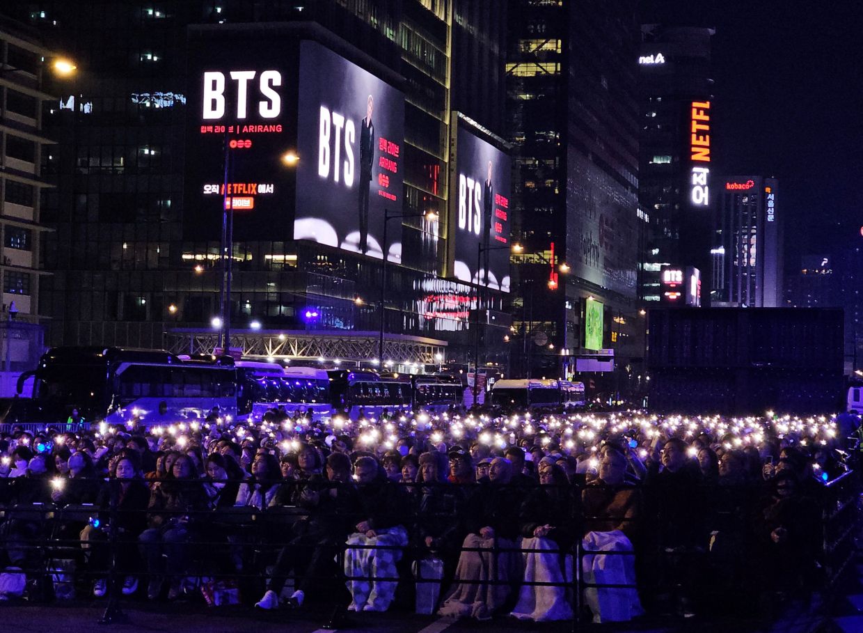 BTS draws over 100,000 fans to Seoul comeback concert: label | The Star