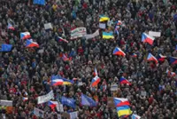 Czechs rally in country's largest anti-government protest since 2019