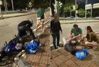 Senior officer steps in to help injured motorcyclist