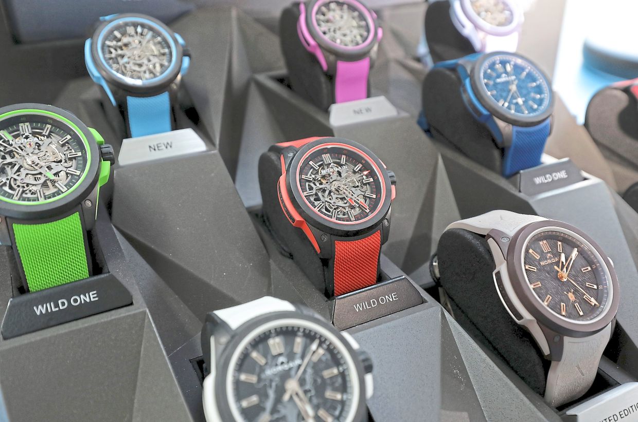 Norqain’s Wild One collection. — Photos: SAMUEL ONG/The Star