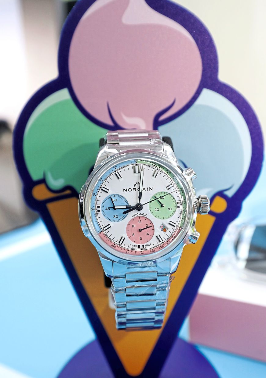 Norqain’s Freedom 60 Chrono Enjoy Life ‘Ice Cream’. 