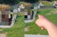 Rolling over on their graves: Couple caught naked at cemetery