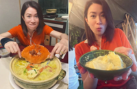 HK star Charmaine Sheh ate durian and crab in Singapore ahead of restaurant awards ceremony
