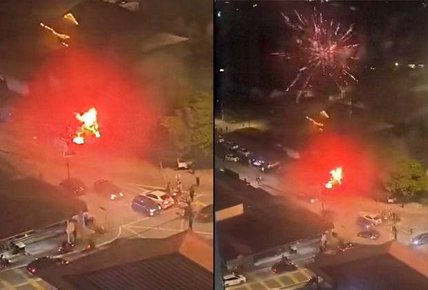 QuickCheck: Did a fire at a firecracker stall destroy two vehicles in Johor Baru?