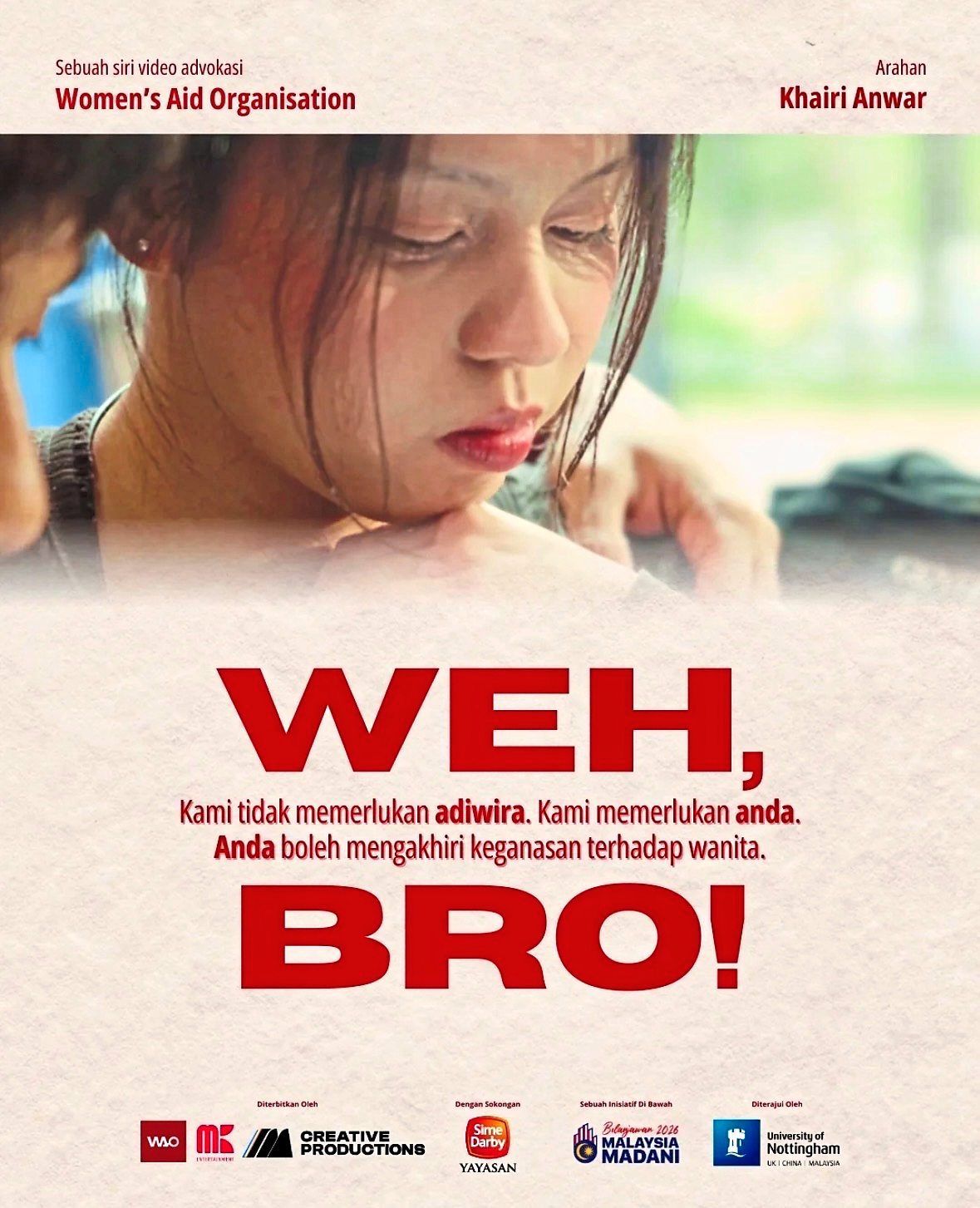 The 'Weh, Bro!' campaign poster. Photo: Women's Aid Organisation