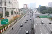 Smooth traffic flow on main highways to Klang Valley