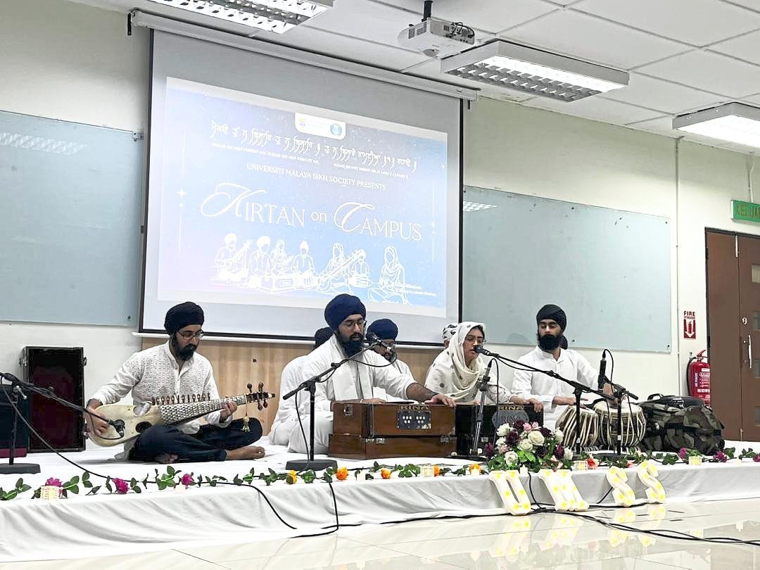 Sentul Naujawan Jatha performing during the event to welcome the Sikh New Year. 