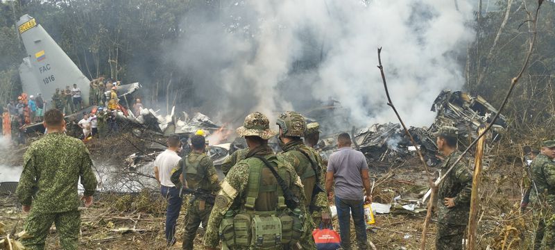 Colombia military plane crash killed 69, armed forces say