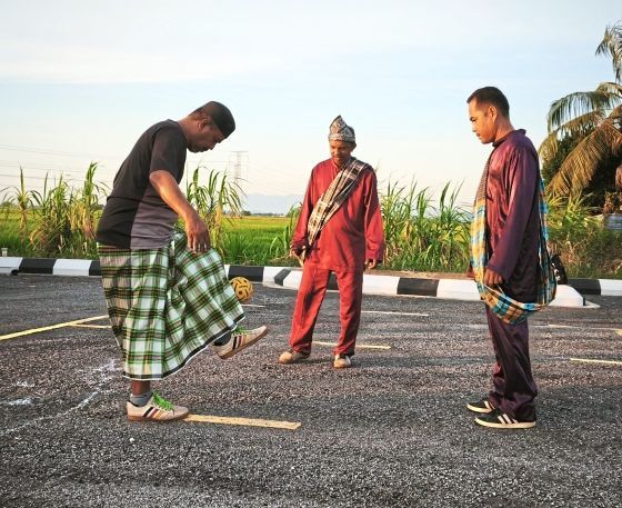 Visitors enjoying a game of sepak raga at Kepala Batas Festival 2026.