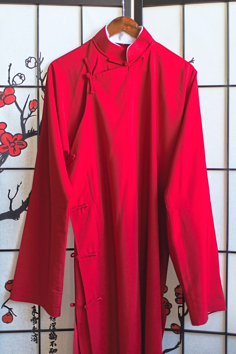 A robe worn by Appell when he is doing stand-up comedy in China. He now has more than one million followers on Douyin, China’s domestic version of TikTok, by bridging the gap between American-style standup and more traditional forms of Chinese performance.