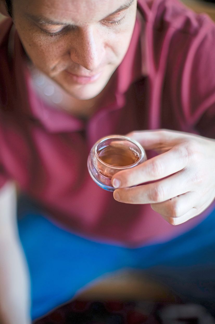 Now based in LA, Appell, a Boston native, has also started a Chinese tea business that has taken off faster than he expected. He spends four months of the year in China, still performing but also to source tea for his business.