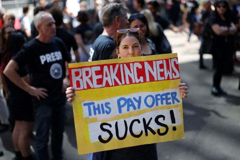 Australia public broadcaster staff strike over pay for first time in 20 ...