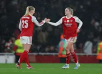 Soccer-Russo on target as Arsenal earn 3-1 win over Chelsea in Women's Champions League