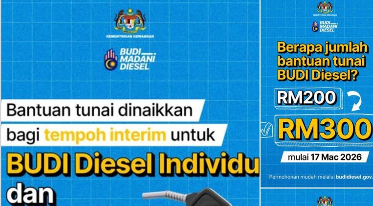 Government raises diesel assistance to RM300