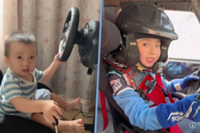 Boy, 7, is youngest professional rally car driver in China, starting race journey at age 1