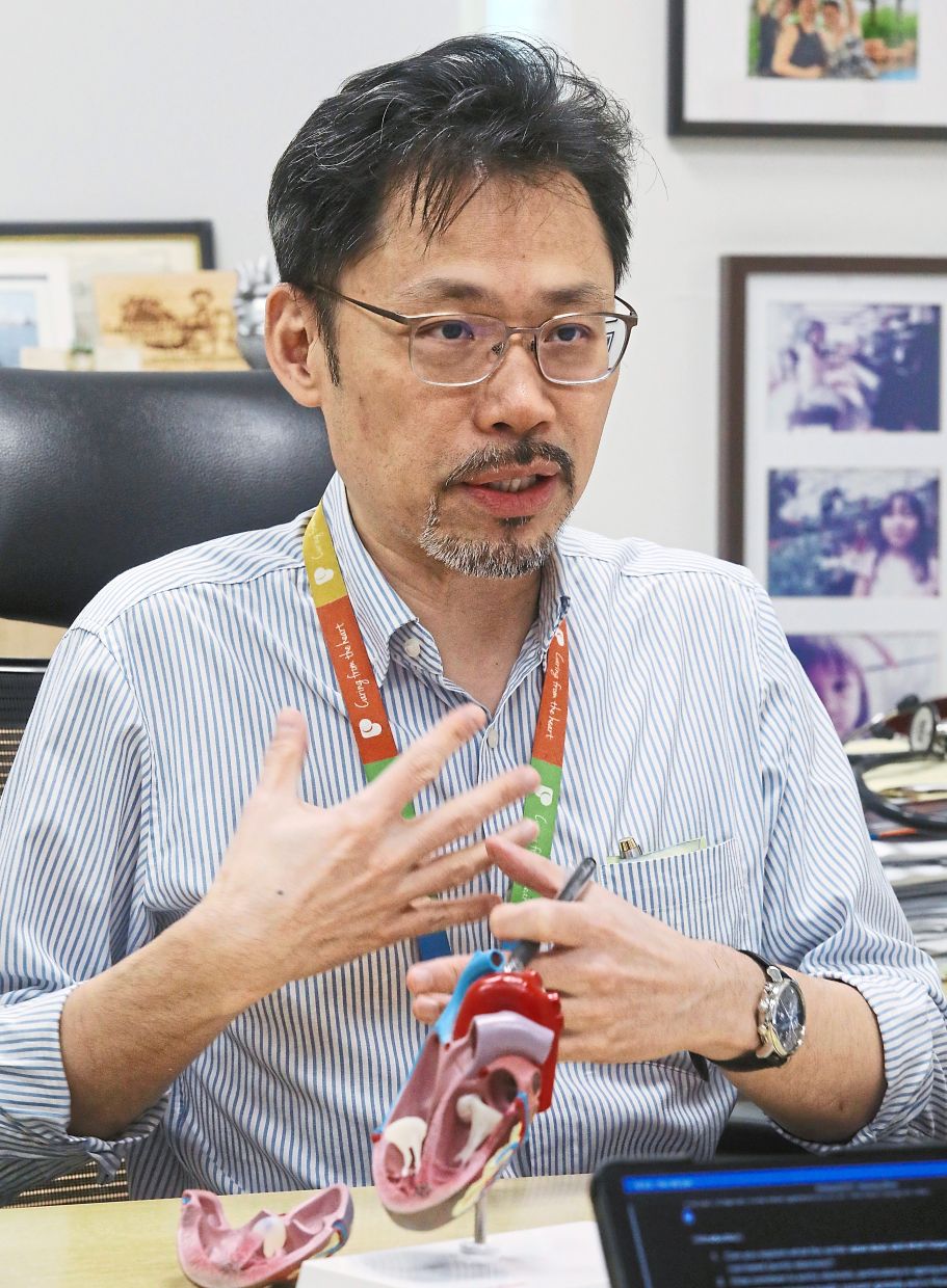 Dr Yee: While aortic stenosis is a serious condition, it is treatable. However, symptoms such as breathlessness, chest pain or unexplained fatigue – whatever our age – must not be ignored. — AZLINA ABDULLAH/The Star