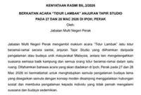 Perak Mufti Dept urges ‘Tidur Lambak’ organisers to consult religious authorities