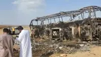 Twenty-four Indonesian umrah pilgrims escape unhurt in bus fire near Medina