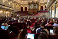 Soothing studies: students cram as musicians play in Amsterdam’s Concertgebouw