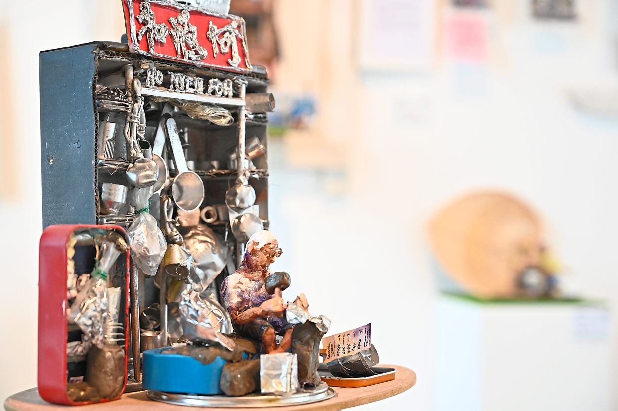 A close-up of one of Chee’s dioramas.