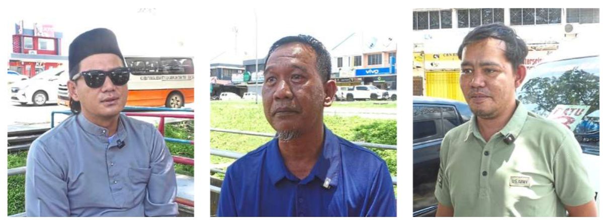 (From left) Roslan, Amri and Amirul share their experience working during the holidays.