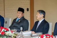 Indonesian President Parobowo pays a courtesy call on Japan's Emperor Naruhito