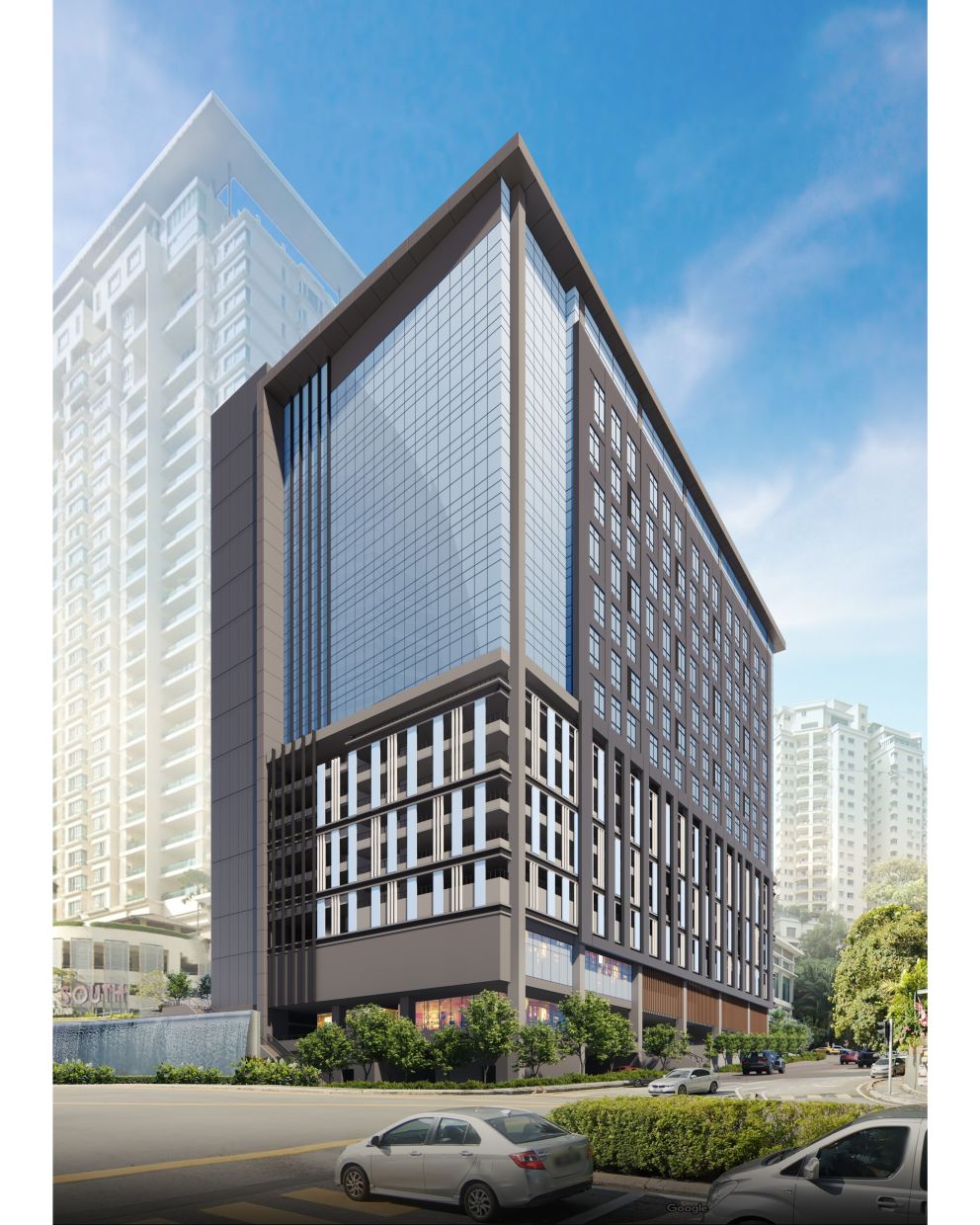 An artist’s impression of CGI’s proposed 17-storey medical centre building in Kuala Lumpur. The facility is designed to provide comprehensive medical services and enhanced patient care. 