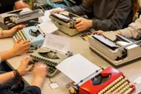 A college instructor turns to typewriters to curb AI-written work and teach life lessons