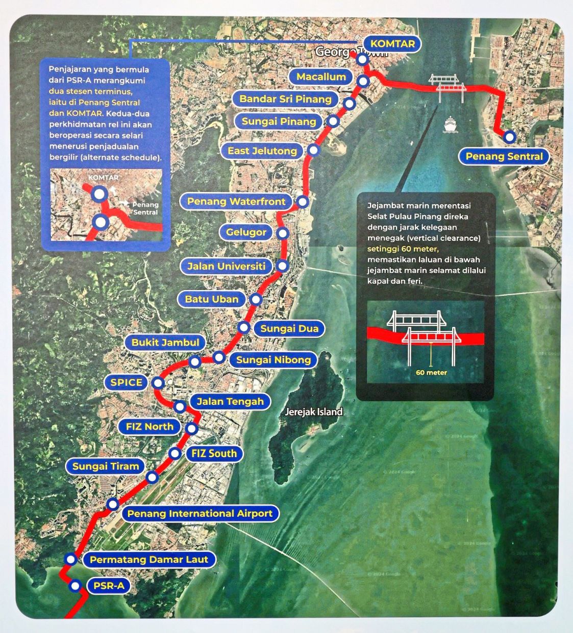 The Mutiara Line LRT has been revised to include a 6km cross-sea link.