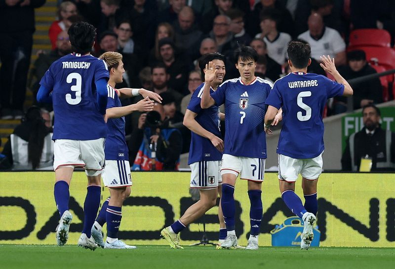 Soccer-Japan high on confidence ahead of World Cup after beating England