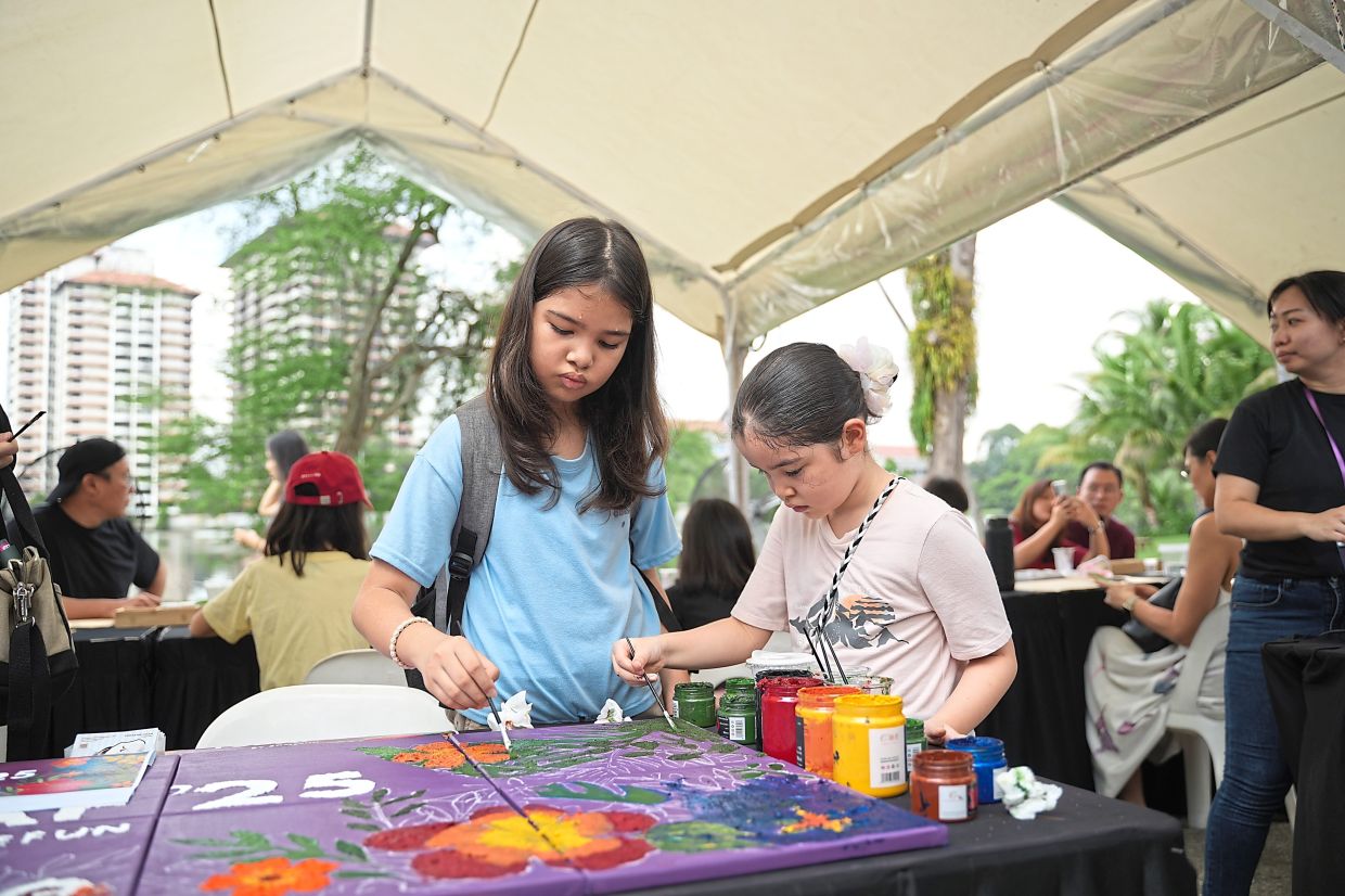 YSDAF 2026 Satellite’s ‘Handyzone’ offers hands-on workshops where all ages and abilities can create art and engage with the festival’s inclusive theme. Photo: Aaron