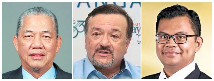 New duties: (From left) Fadillah, Amir Hamzah and Akmal Nasrullah.