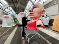 Russian court convicts German sculptor in absentia for depicting Putin and patriarch in sex act