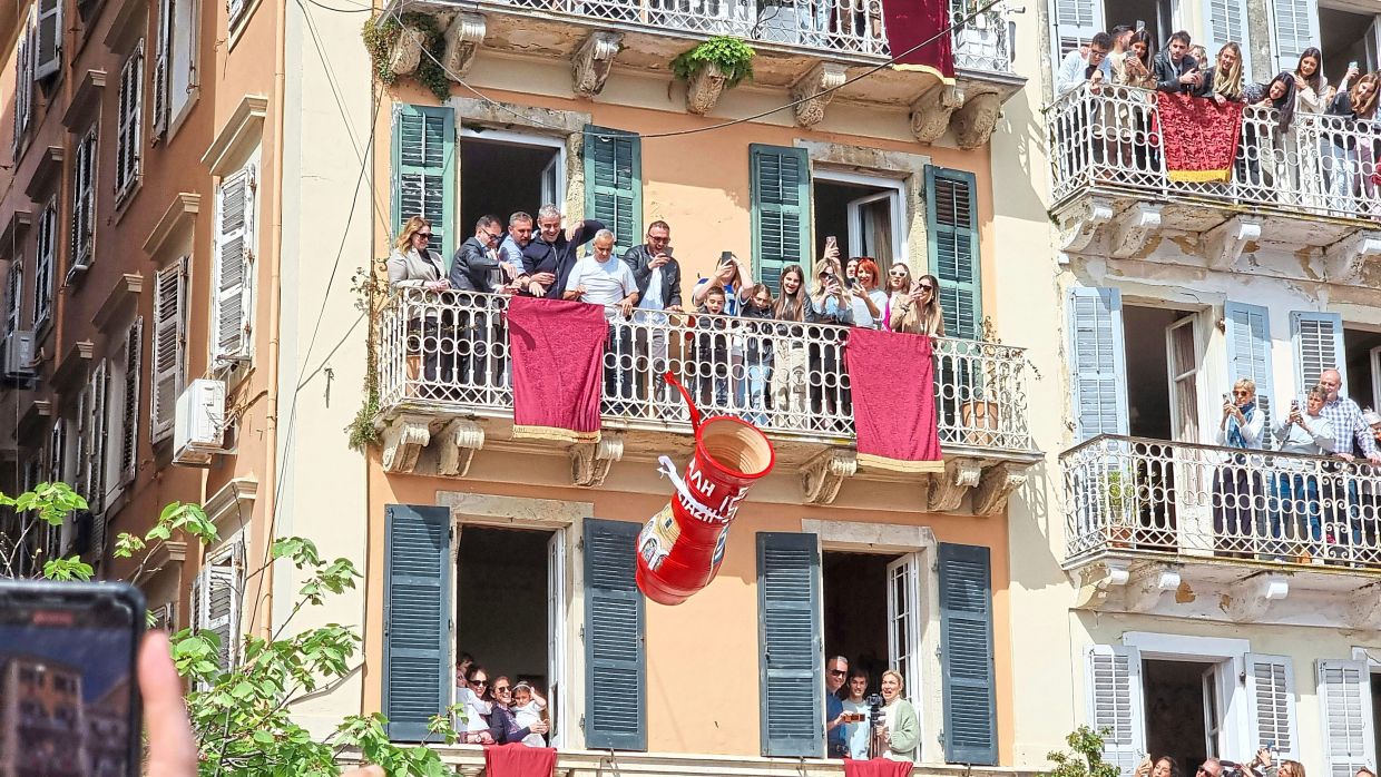 Residents of Corfu, Greece celebrate Easter by smashing clay pots. — Unsplash