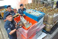 Three nabbed in raid on Johor ketum processing factory