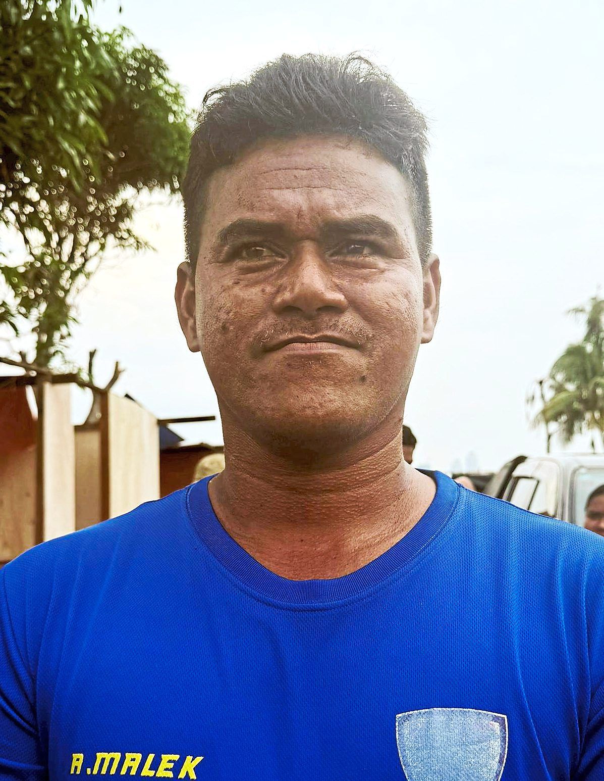 Awie says residents have been working together to rebuild their homes following the devastating blaze.