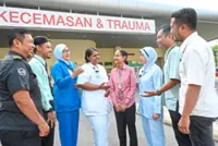 Disaster scene in real life